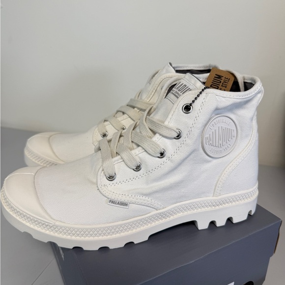 Palladium Women’s Pampa Hi Star White Size 10 - Picture 2 of 7